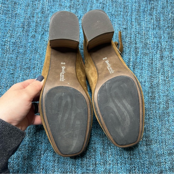 Gentle Souls Tami Slingback Mules in Walnut Suede - Picture 7 of 9